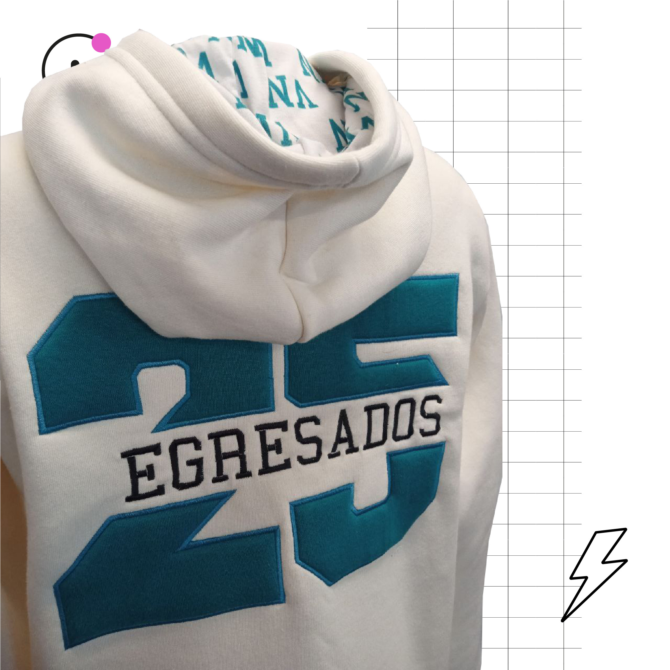 Campera con cierre de Egresados Campera Virgen Ni&ntilde;a